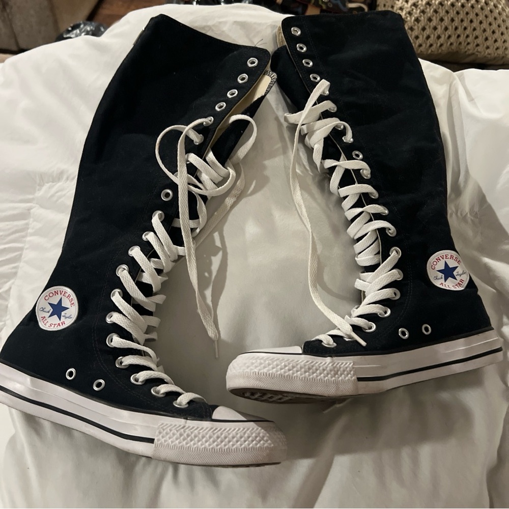 NEWConverse All Star Black Knee-High Lace-Up Sneakers
